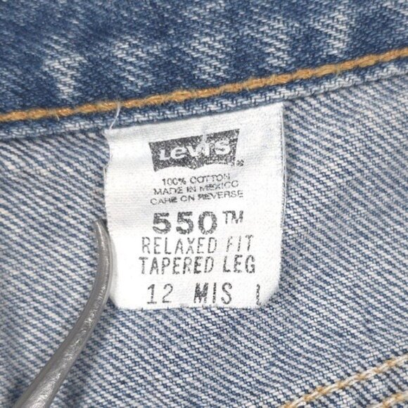 LEVI’S VINTAGE 550 RELAXED FIT TAPERED LEG Size 12 MIS L Women’s 100% Cotton - Picture 3 of 12